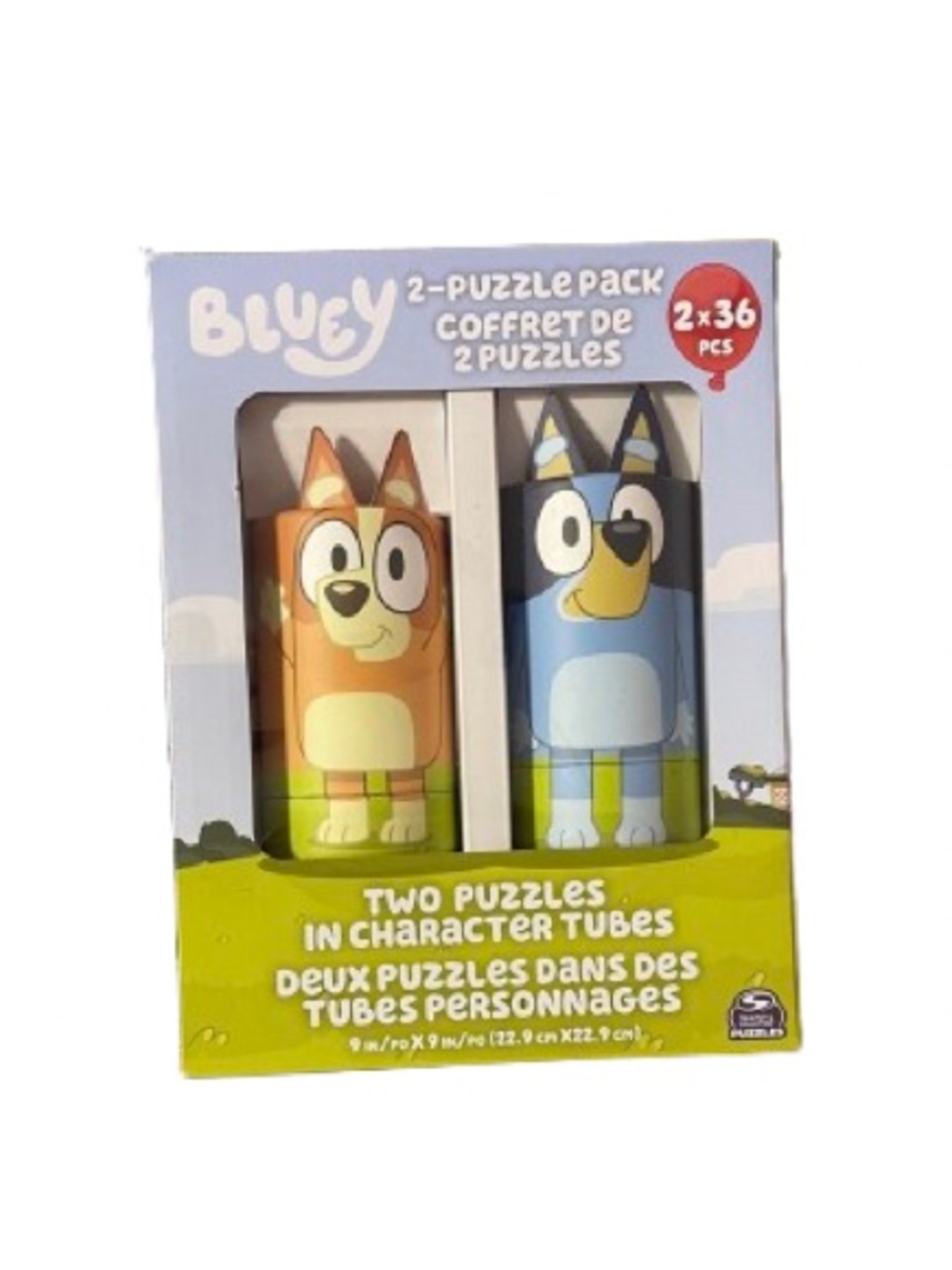 Bluey Two Puzzle Pack Bluey and Bingo-NWT